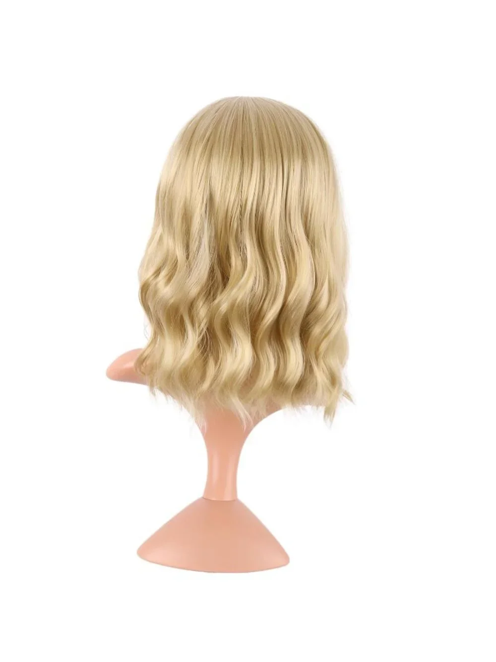 Women Mixed Golden 14 Inch Fresh Bright Synthetic Ordinary Short Wavy Curly Wigs